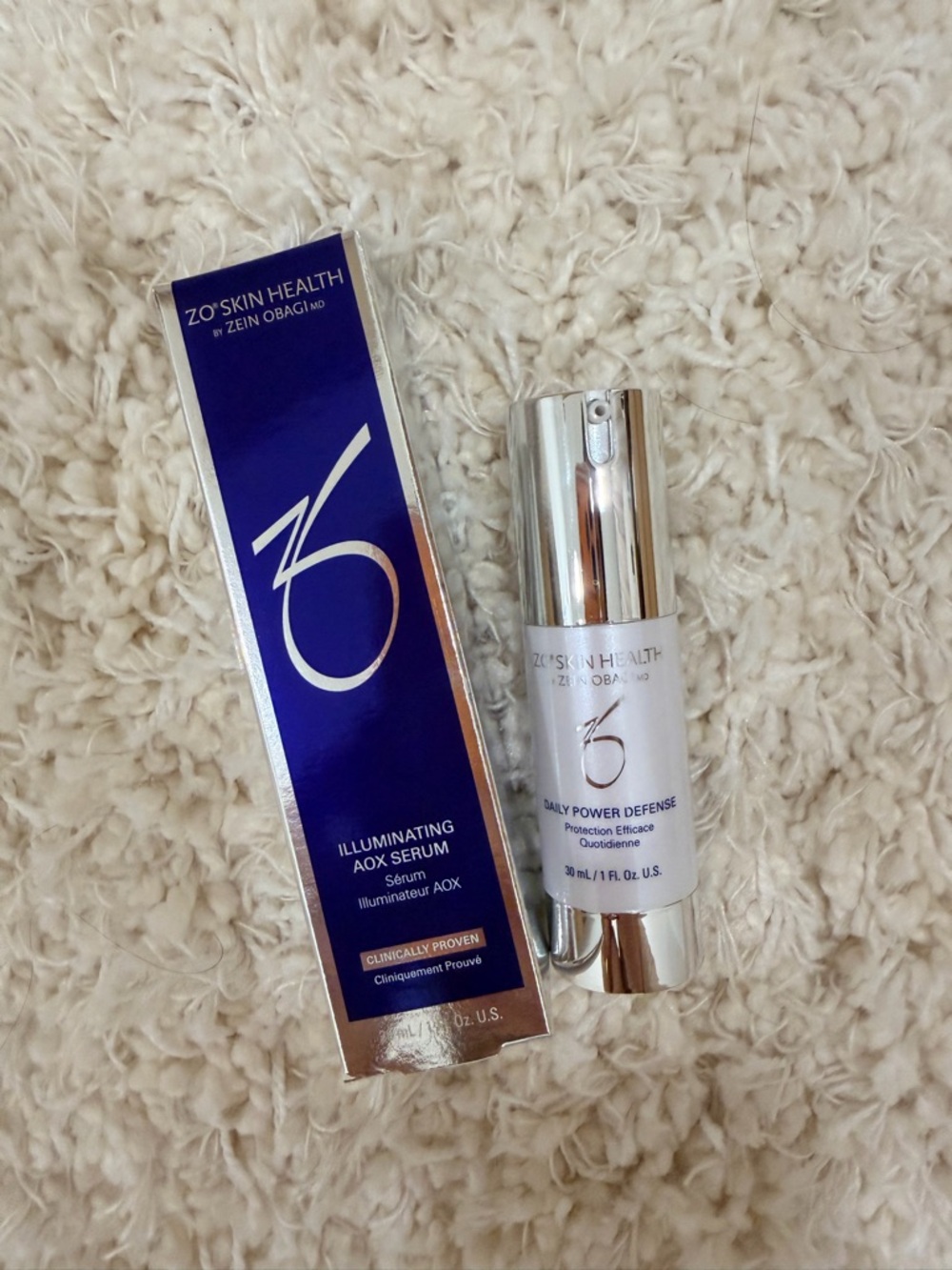 ZO Skin Health Illuminating AOX Serum -
M + Daily Power Defense Cream